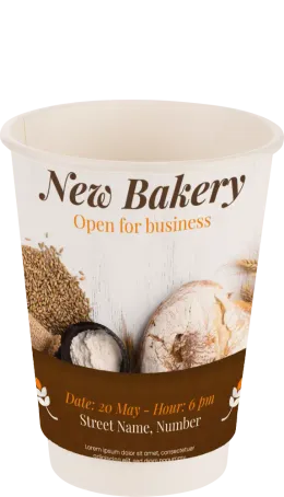 Double Wall To Go Becher 12oz in einer weiteren Designvariante